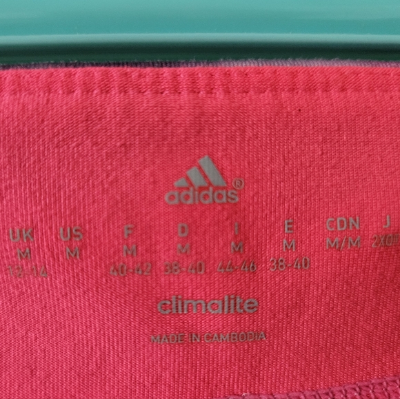 Barbie Adidas Womens Ultimate Fit Allover Print Tights - Rich Red/Solar Leggings - Picture 3 of 5